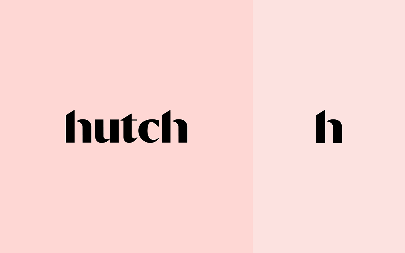 Hutch Interior design app wordmark Logotype Style minimal home logo