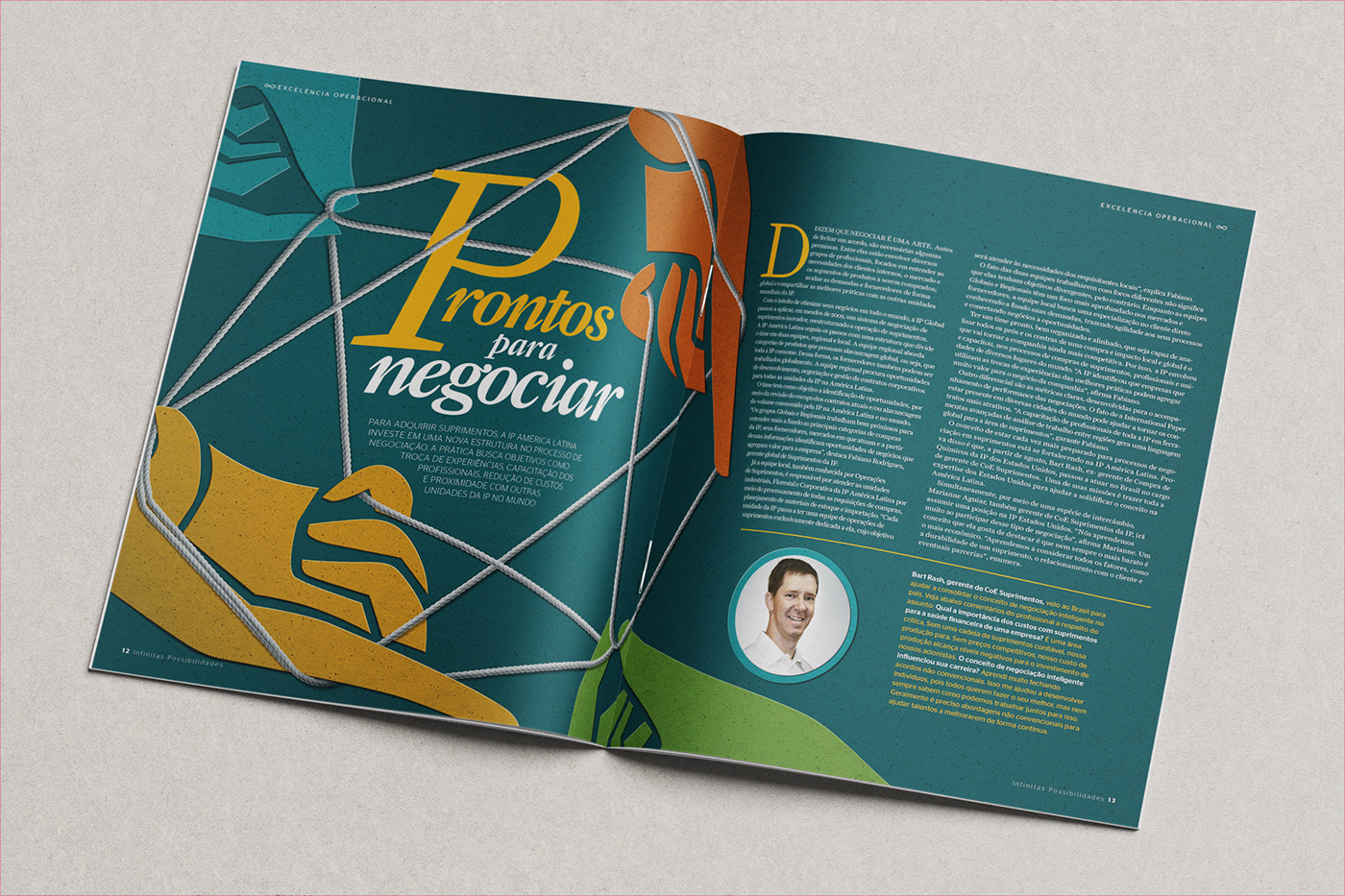 International paper print design graphic mag magazine coorporation business information Project Adobe Portfolio