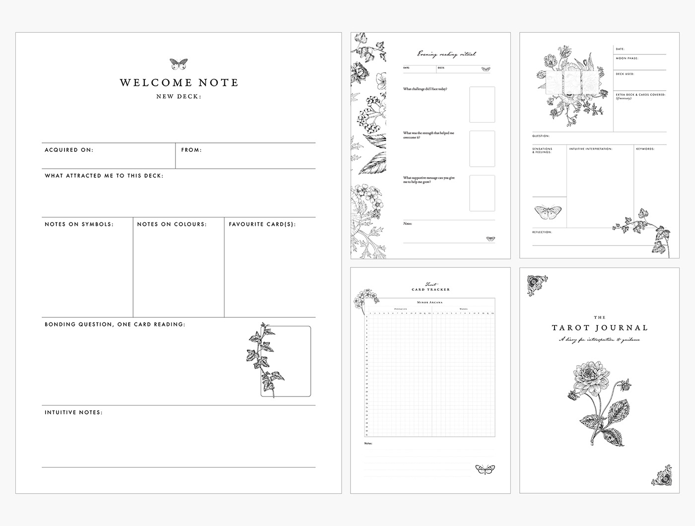 digital journal InDesign Layout iPad journal Journal Printable Layout Design pdf planner printable typography  