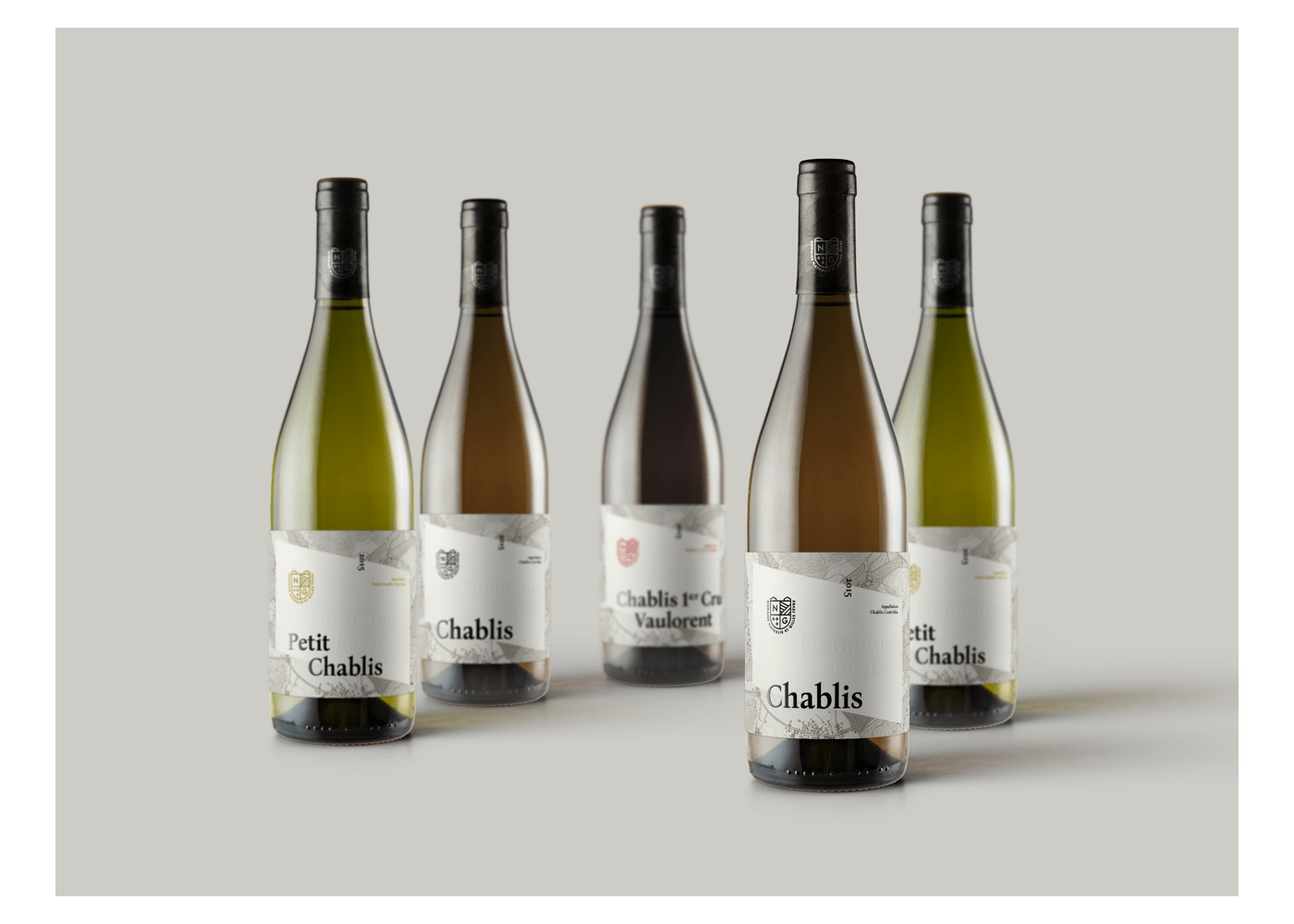 wine branding  logo Packaging vineyard modern clean bottle minimalistic Collection