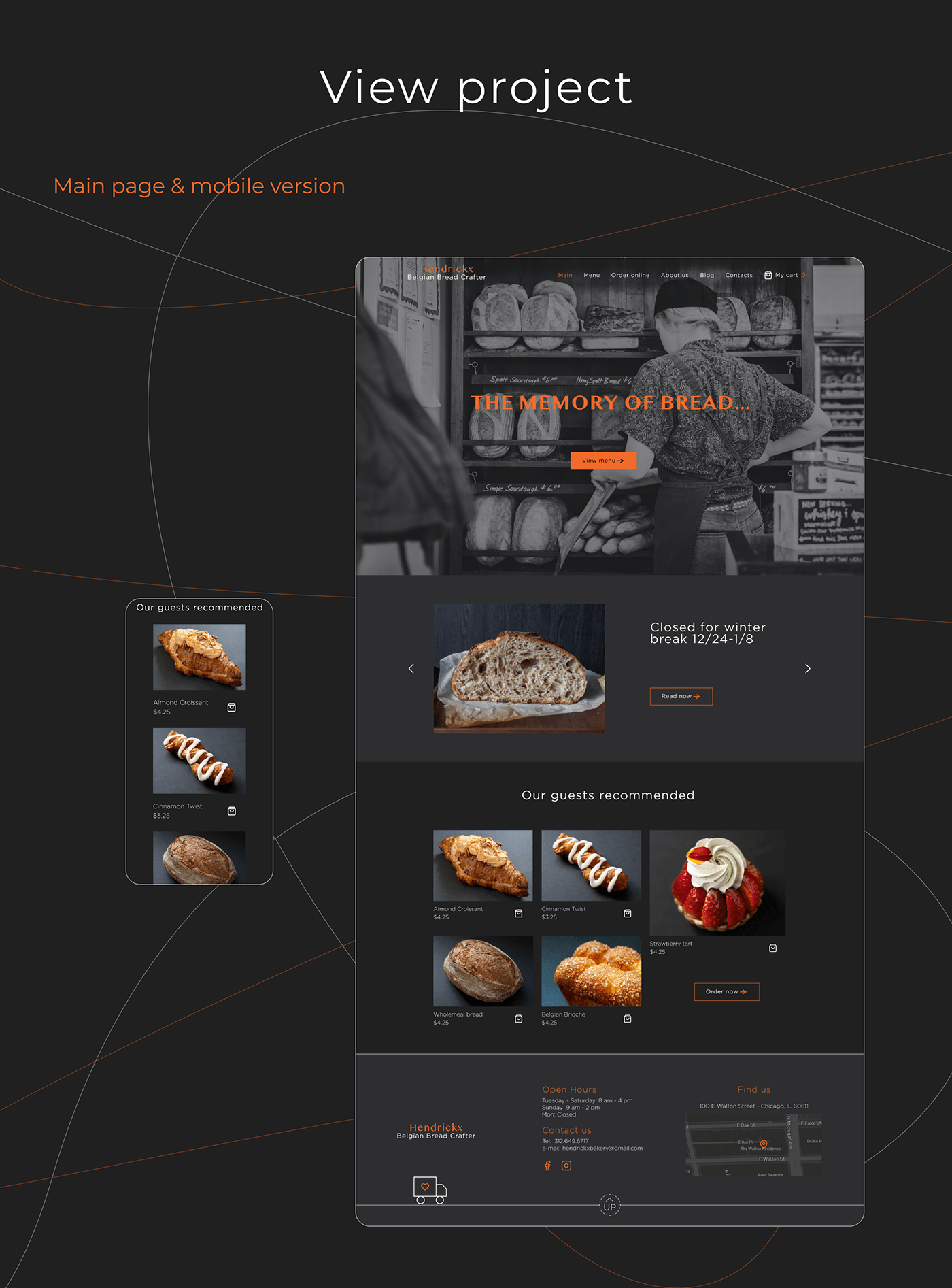bakery bread cafe Figma redesign restaurant UI/UX Web Design  Website веб-дизайн