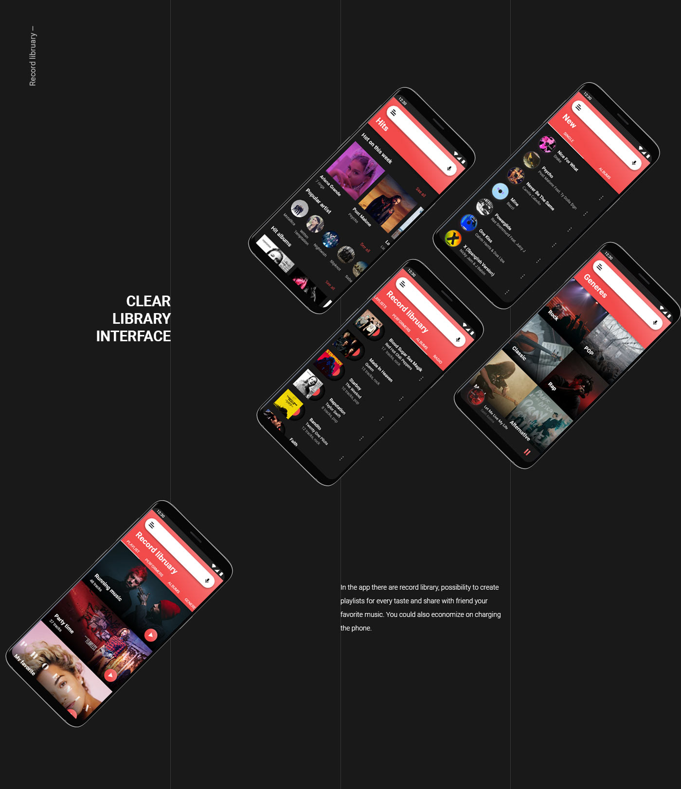 design application music Interface UI/UX interaction Web animation  mobile