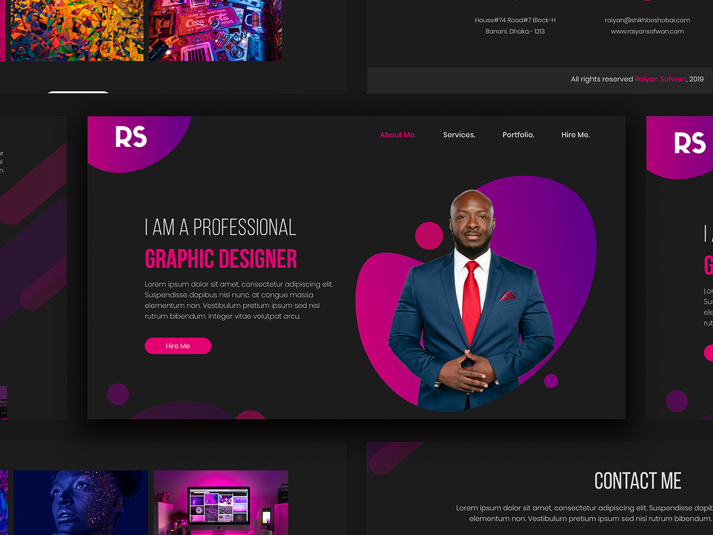 Graphic Design Portfolio Website Template