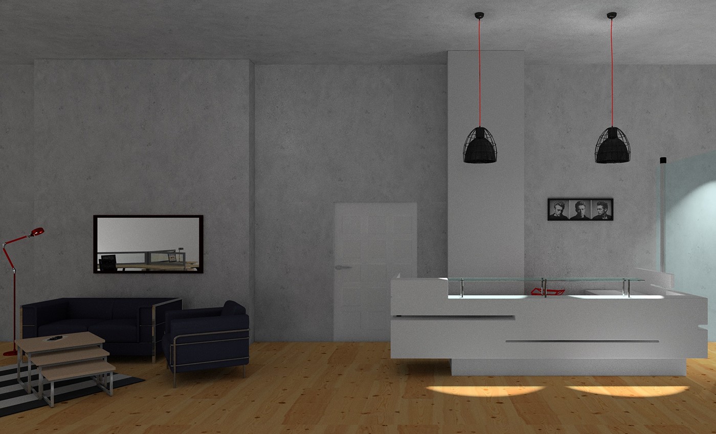 Office visualisations interiordesign Interior Project conference industrial