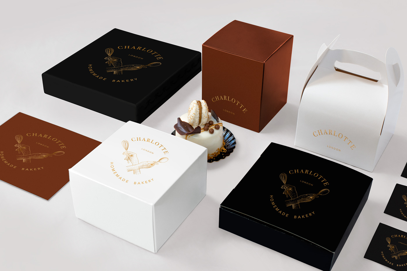 bakery pastry Packaging bakery packaging visual identity minilalism Classic art direction  Logotype graphic design 