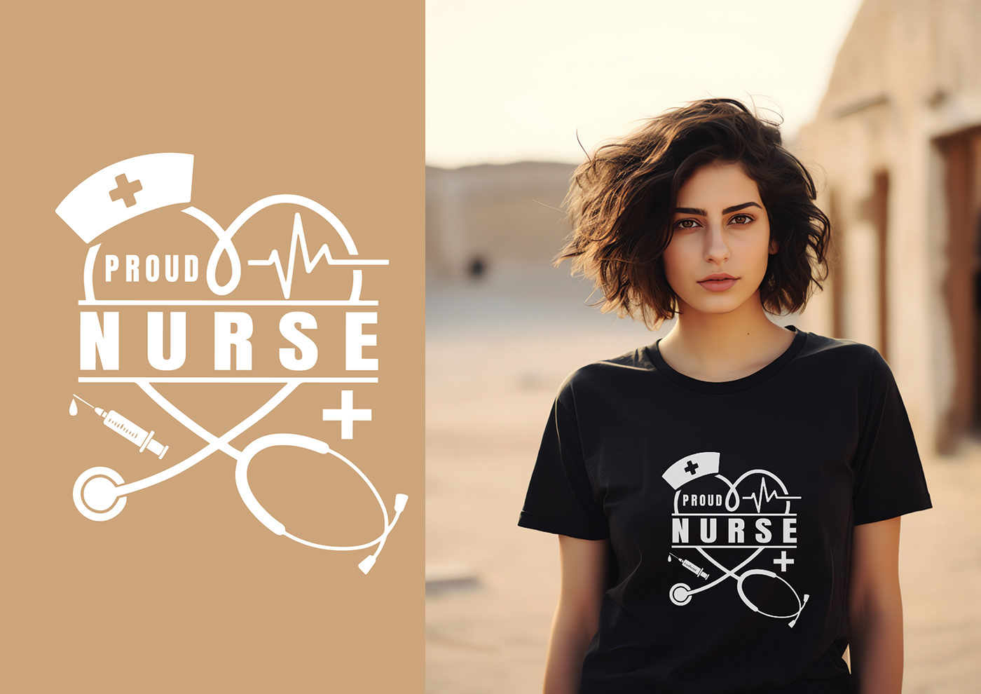 medical T-Shirt Design nurse nurse t-shirt design Behance graphic design  t-shirt Nurse day Nurse T-shirt Women T-Shirt Design