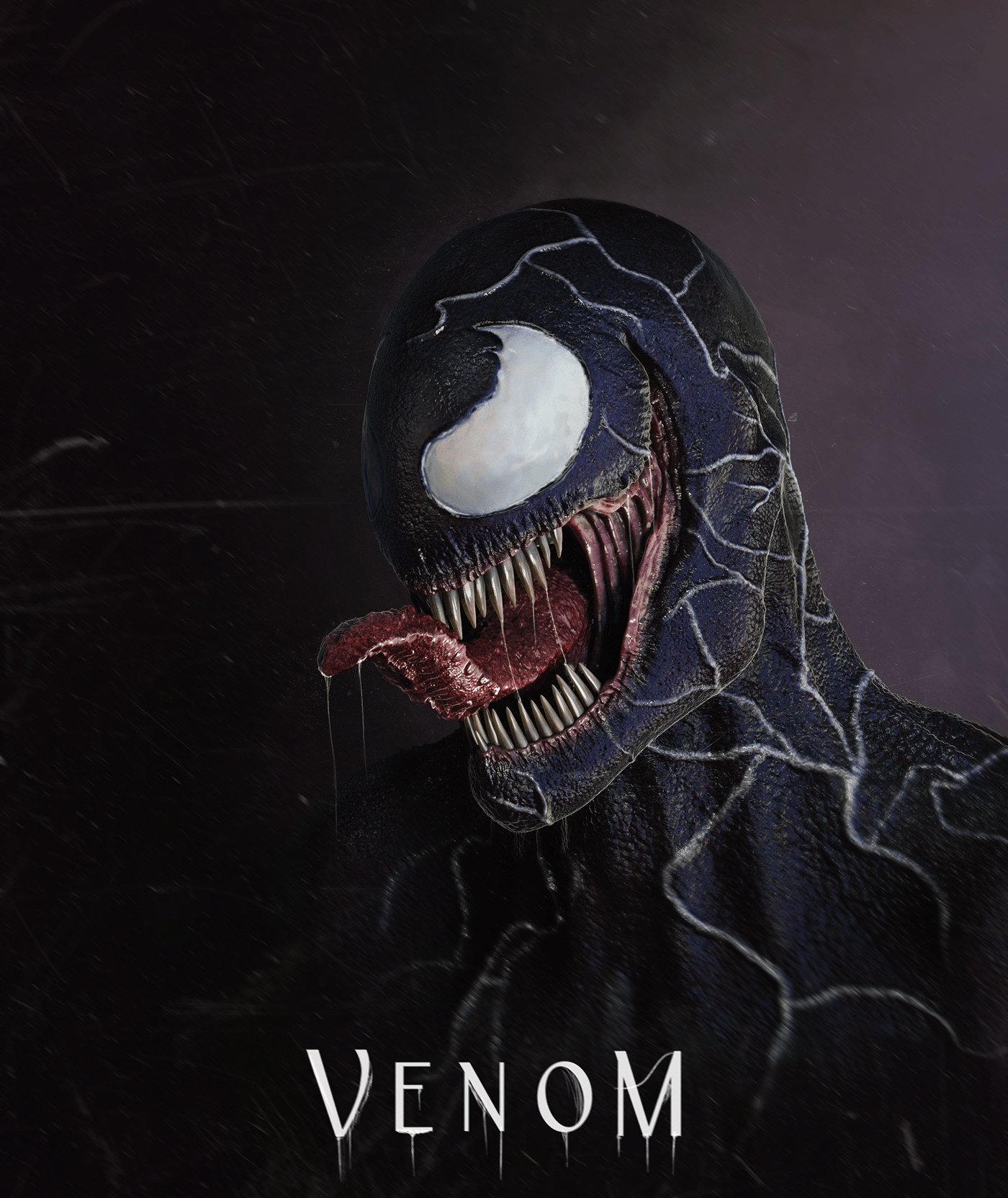 3D artwork blender Character design  concept art fanart photoshop sculpting  venom Zbrush
