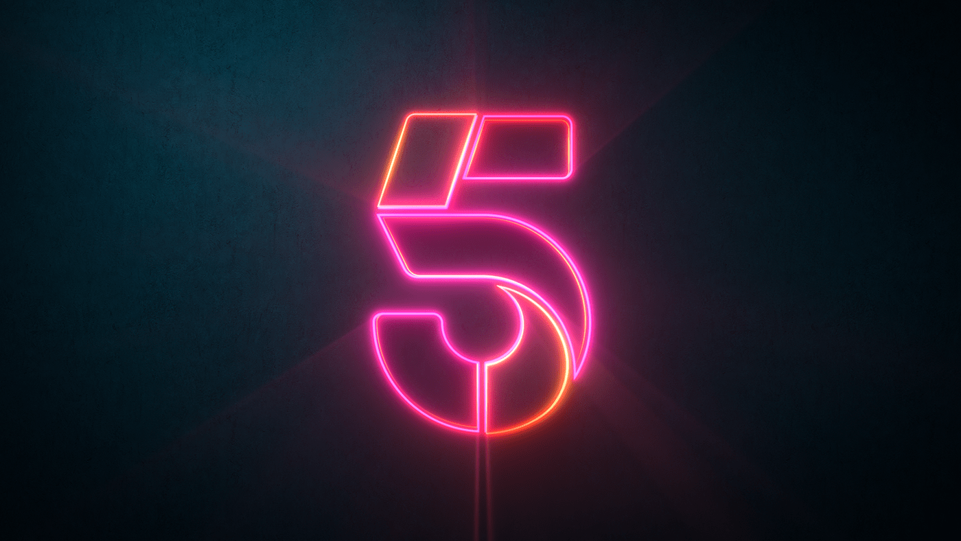 brand Channel 5 identity logo tv visual identity