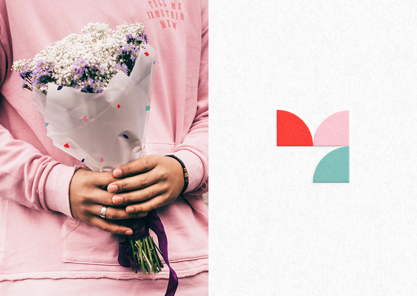 Bouquet brand identity branding florist flower logo Flower Shop identity logo pattern Stationery