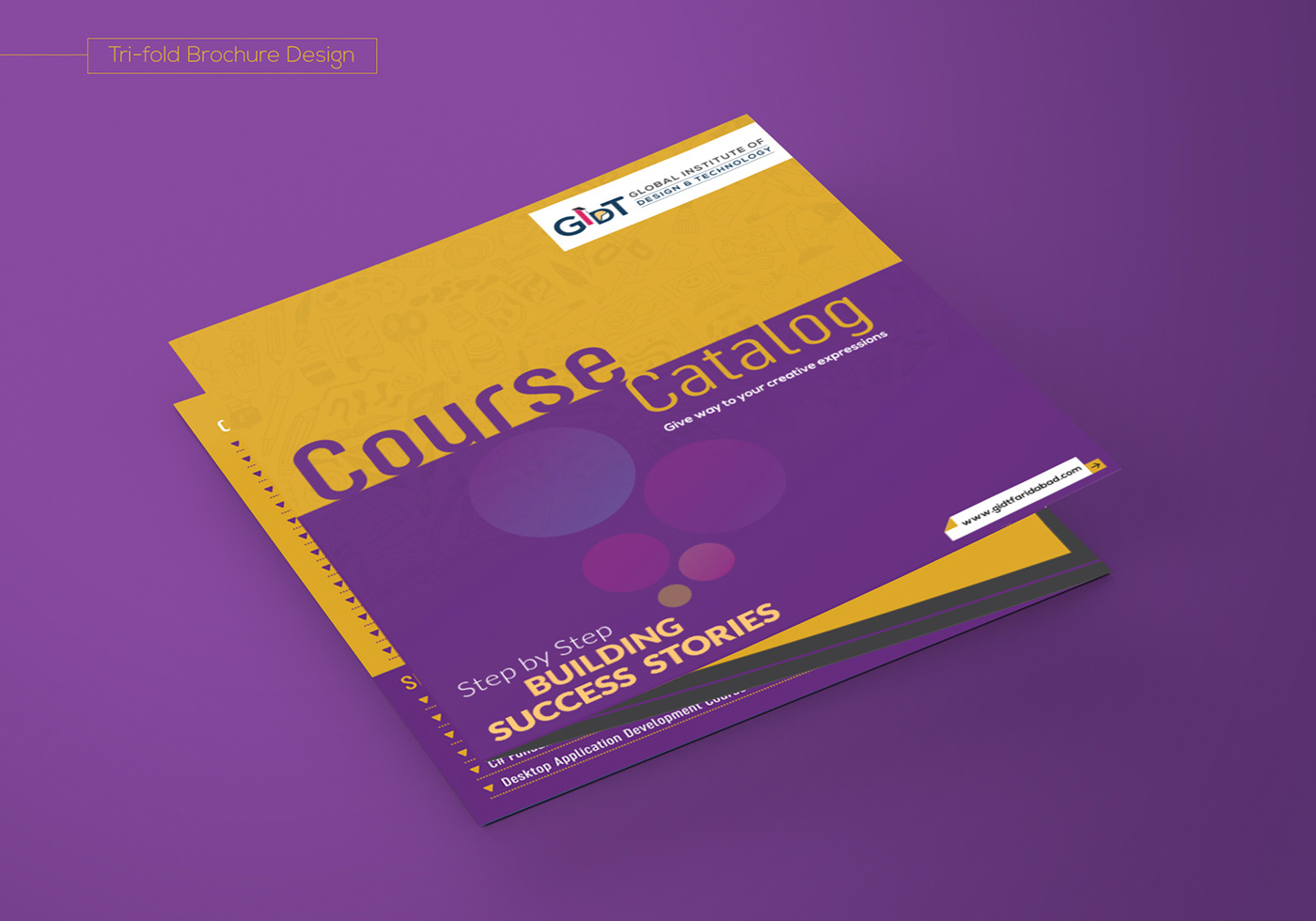 brochure square brochure course catalog flyer tri-fold brochure graphic design  print design  brochure design brochures Creative Brochure