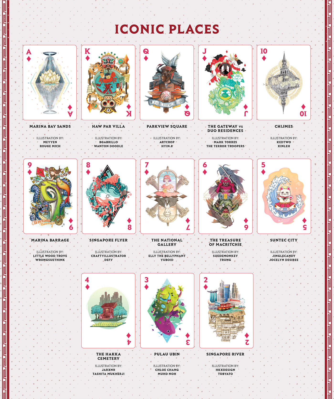 deck ILLUSTRATION  Playing Cards Poker product print gift game Fun
