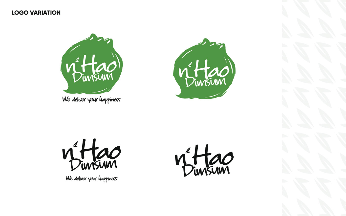 restaurant logo brand identity Food  branding  design cafe dimsum modern