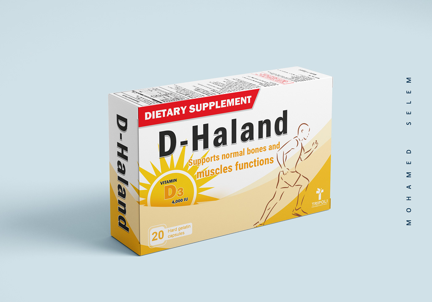 vitamins supplment vitamin capsule Vitamin D Packaging haland d3 فيتامين د3