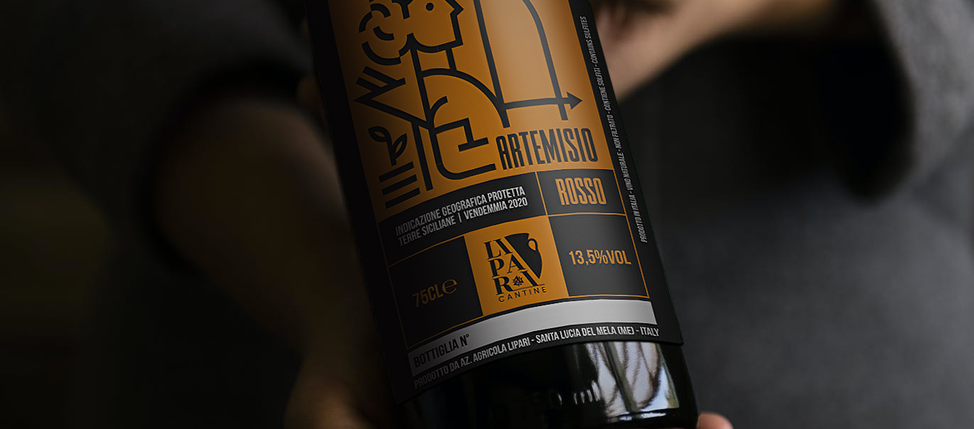design gold graphic inspiration Label Mamertino vino wine