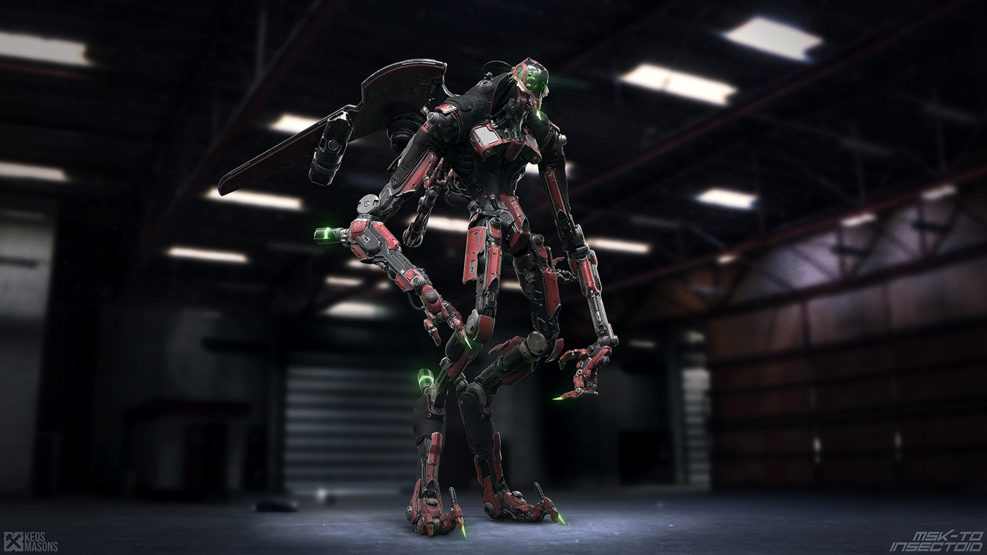 android Armor insect machine mech mecha mosquito robot
