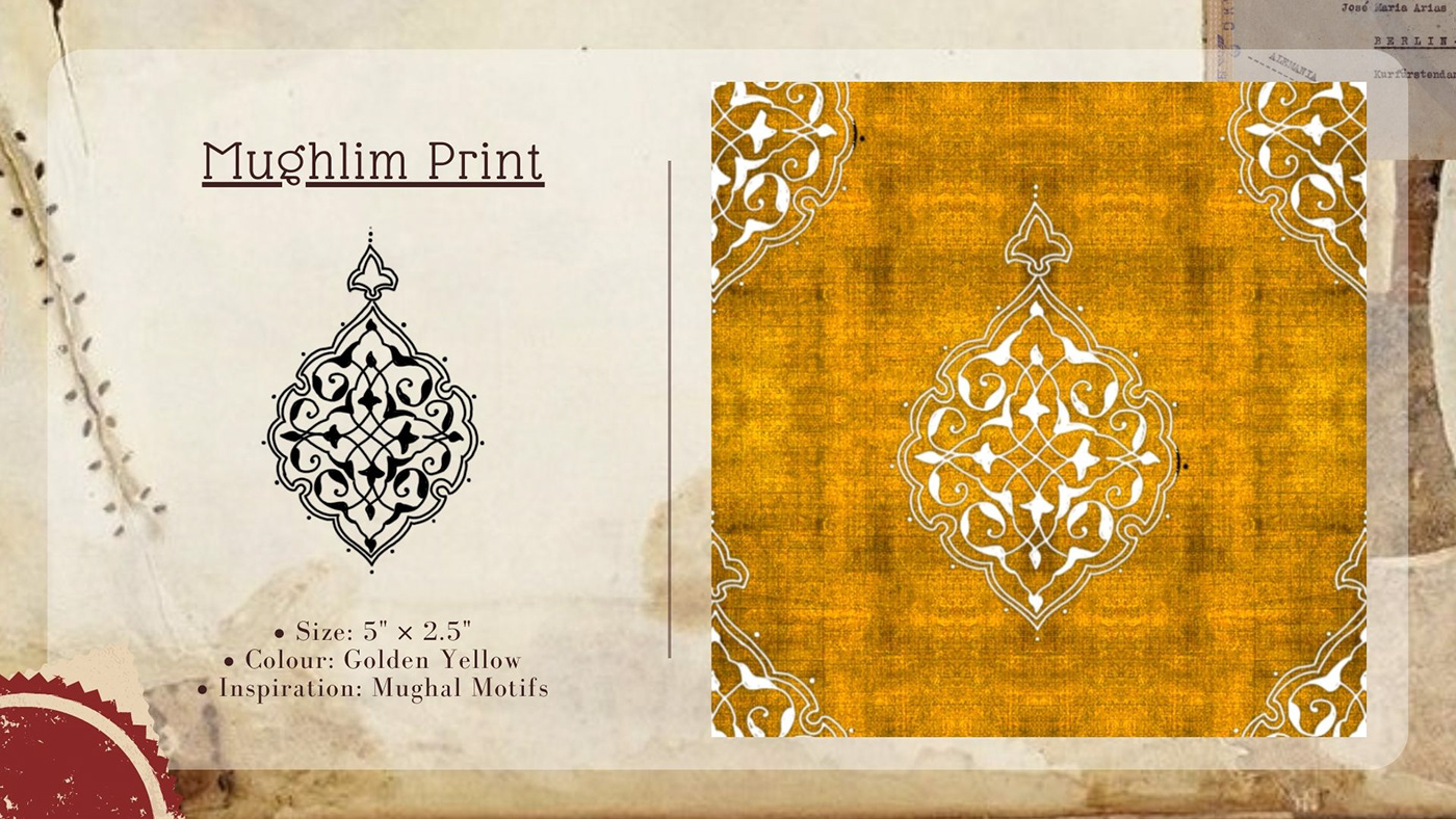 apparel bold design Clothing Fashion  mughal art Mughal motif tesselation textile motifs velvet