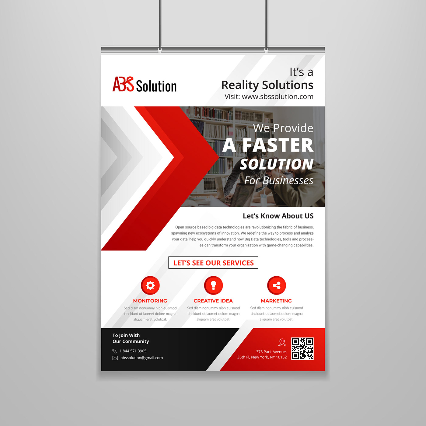 abstract Advertising  business corporate creative design flyer minimalist modern poster