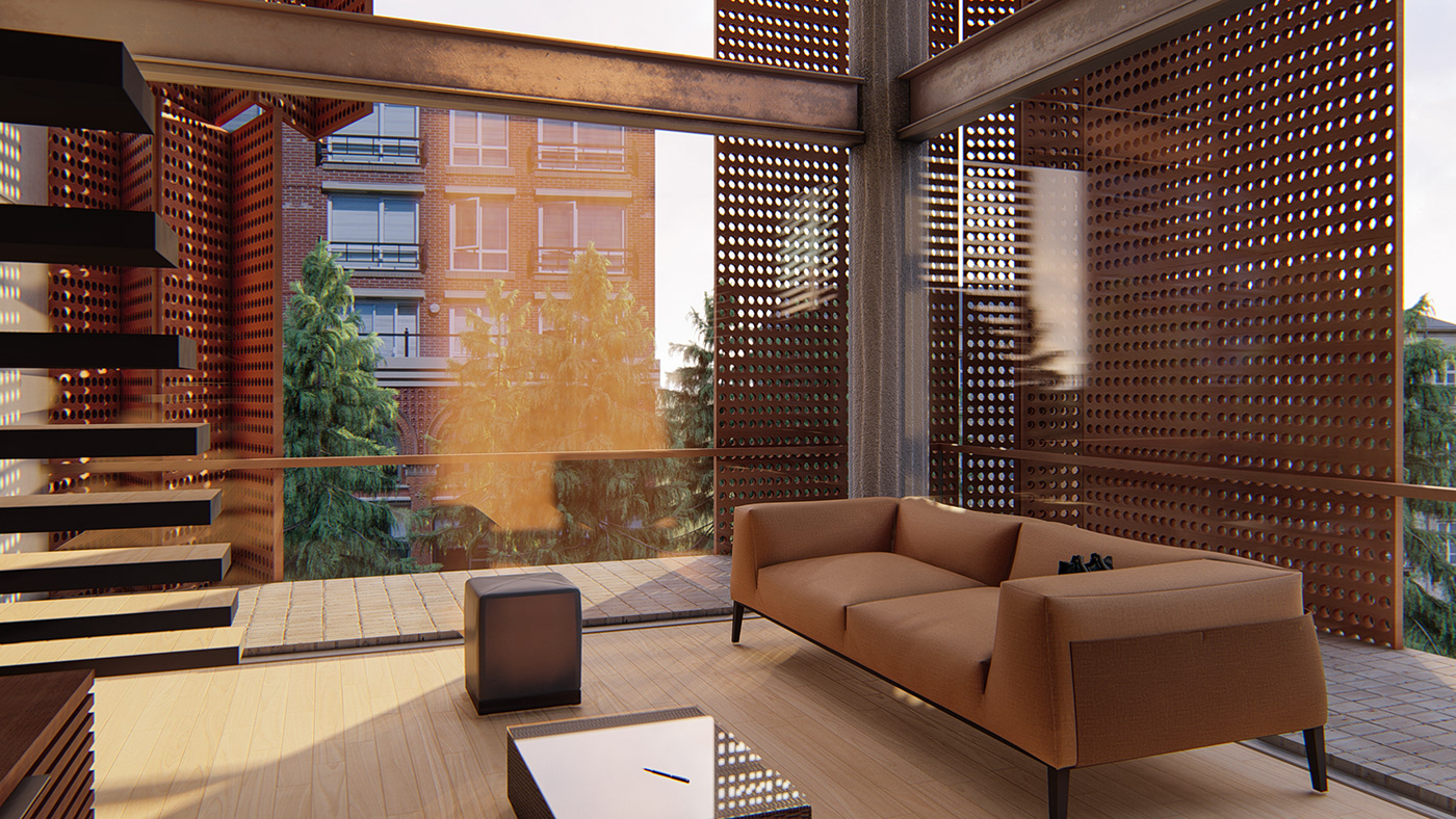 apartamento apartment architecture arquitectura duplex rendering renderizado