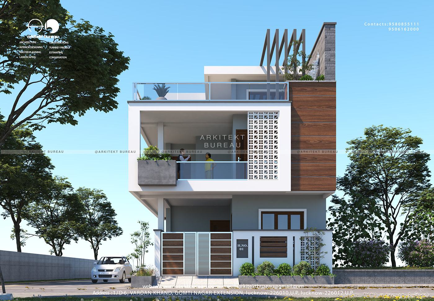 exterior design MODERN COMAPCT HOUSE