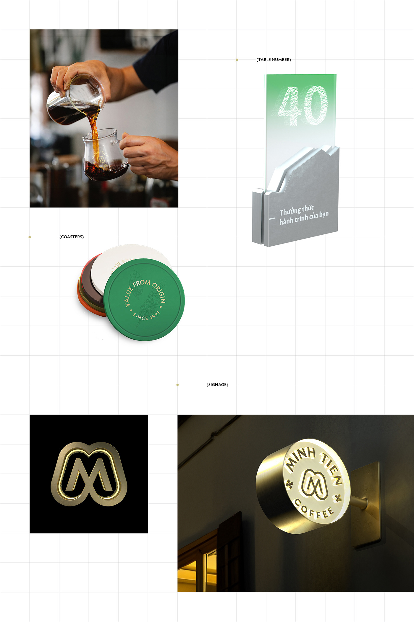 brand identity branding  Logo Design coffee identity visual identity vietnam motion graphics  Logotype Typeface