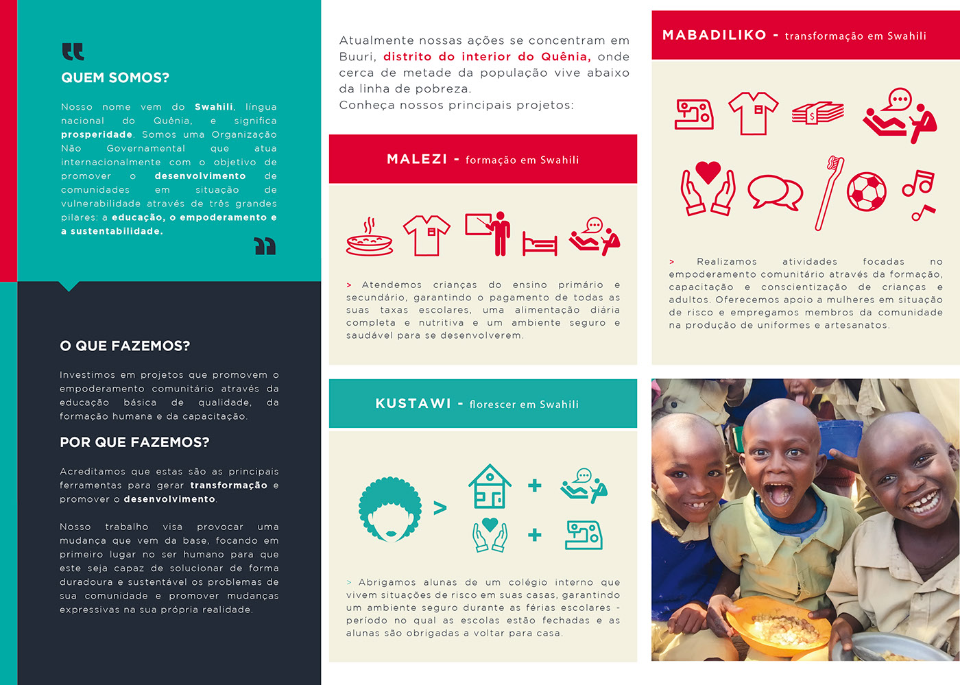 NGO graphic design  branding  kenya africa