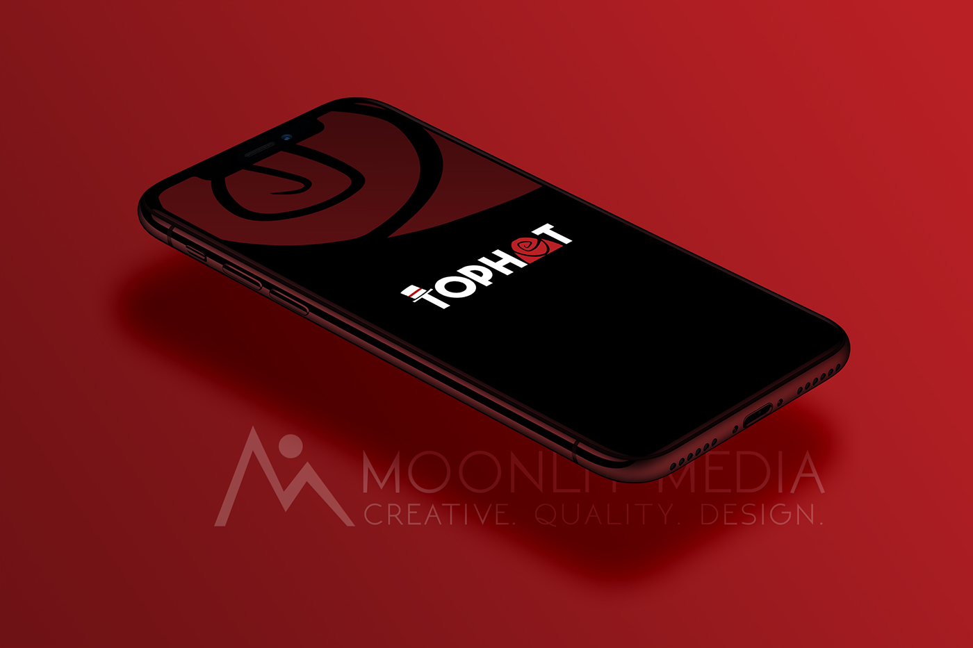 Logo Design Tophat dating app app icon logomark