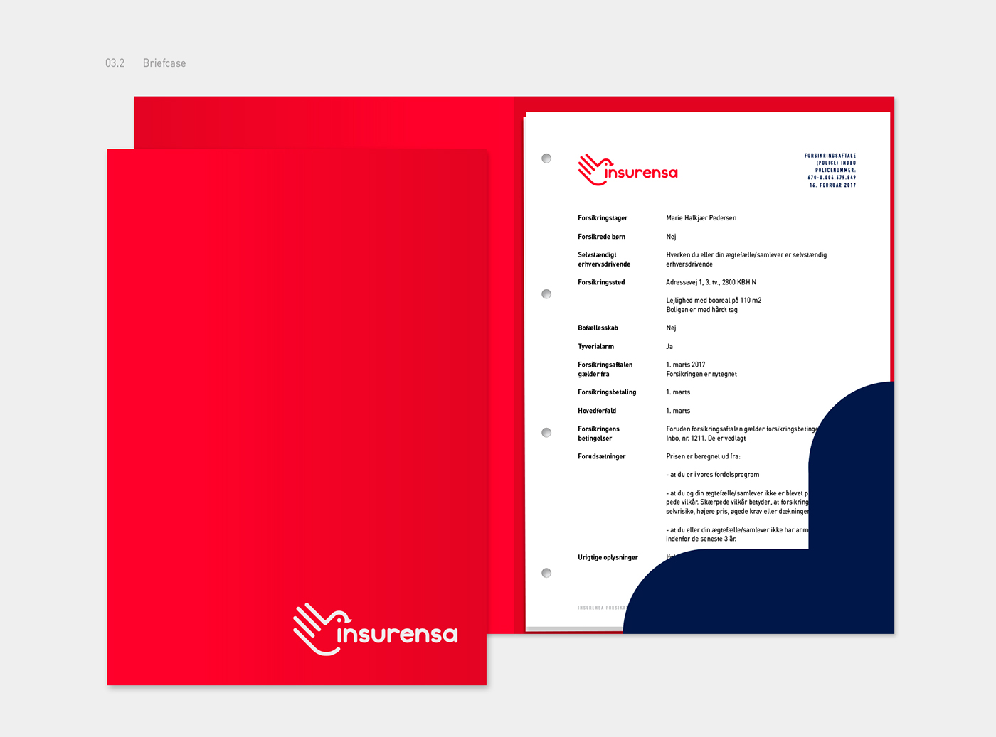 Corporate Identity CI branding  insurance company art direction  SVK skole visuel Web Design  app design Advertising 