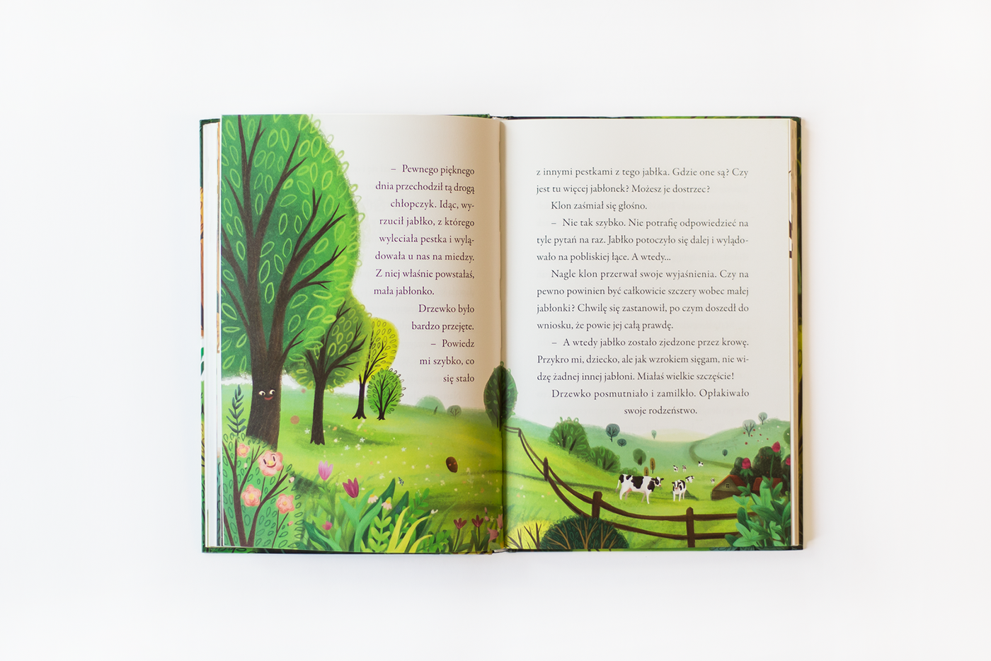 book children book cover trees apples animals child book design Nature children illustrations