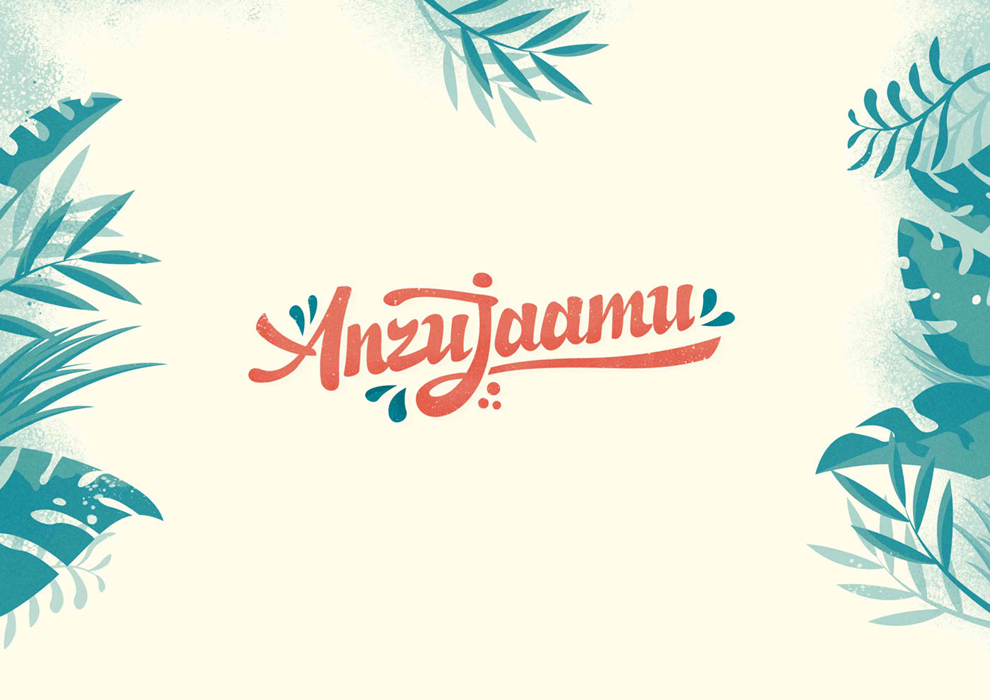 Anzujaamu apricot typography   logo Logotype branding 