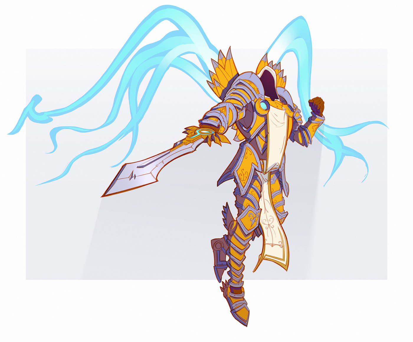 Blizzard blizzard entertainment diablo tyrael   angel Fly wings cape Weapon Armor