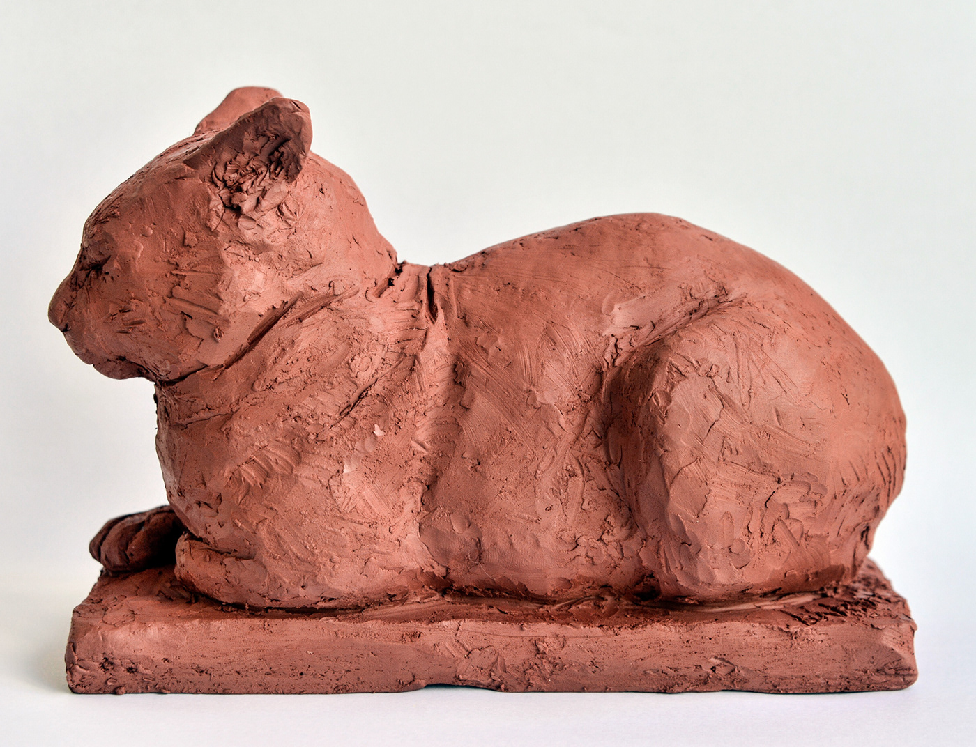 animals Cat Chat clay impressionism sculpture