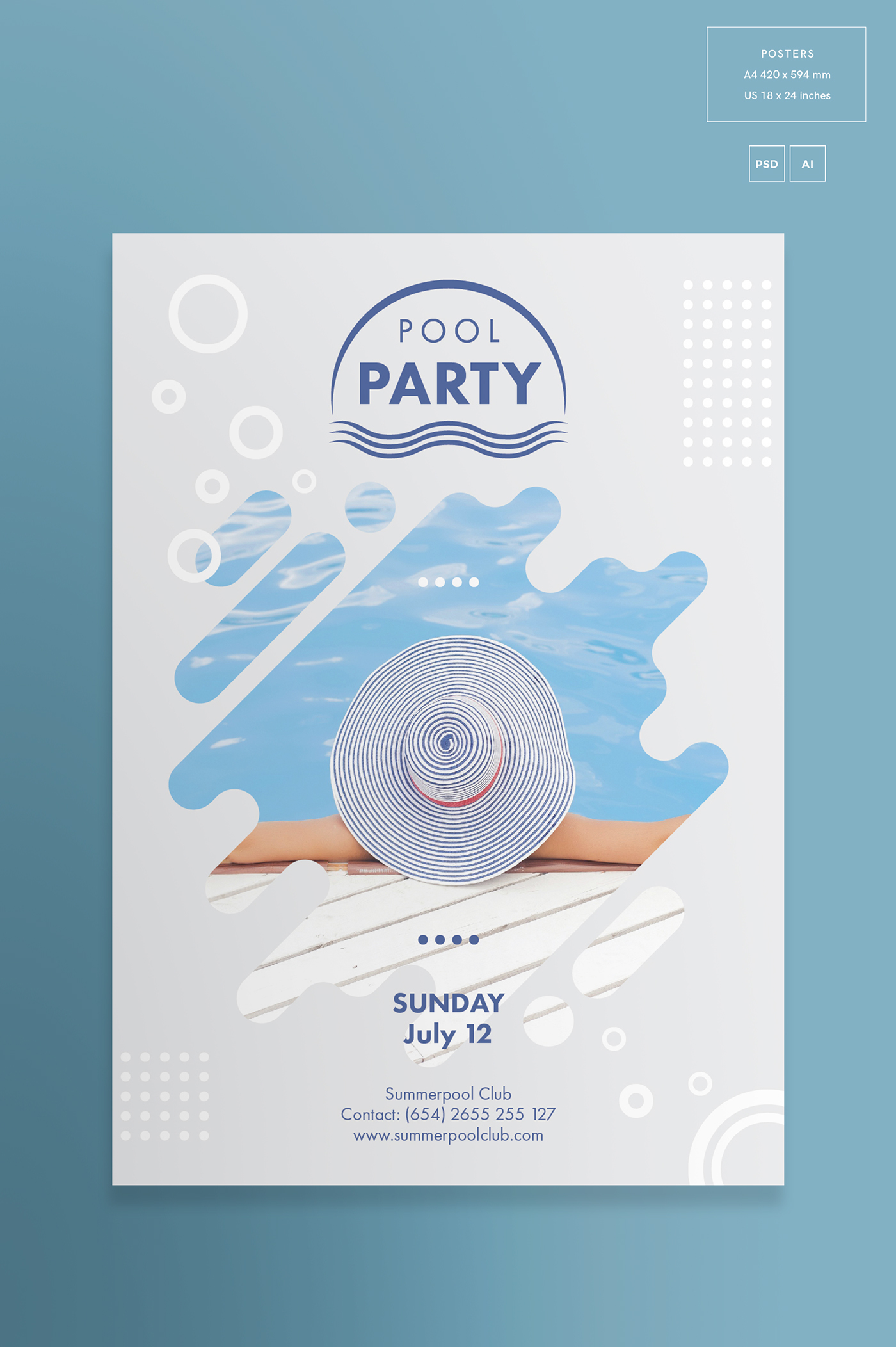 advertising templates branding design ideas design bundles Design Templates graphic design templates Marketing Design party pool party print template Template Printable