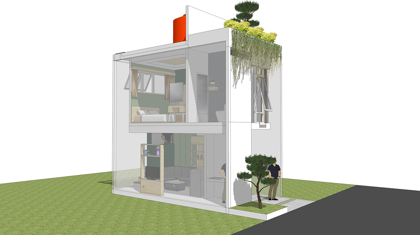 architect architectural architecture concept design home house modern Smallhouse Urbanhouse