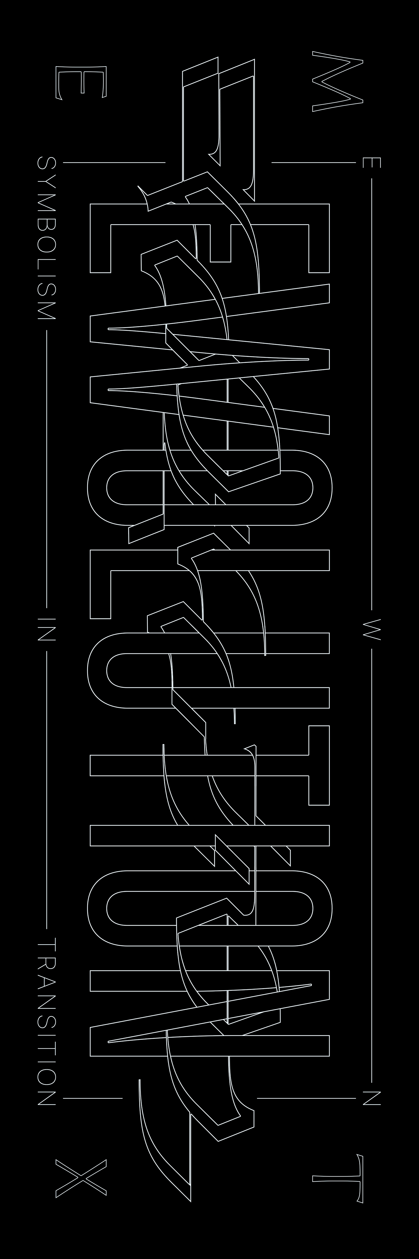 black dark EWN ewolution font symbolism Tonal type Typeface vertical