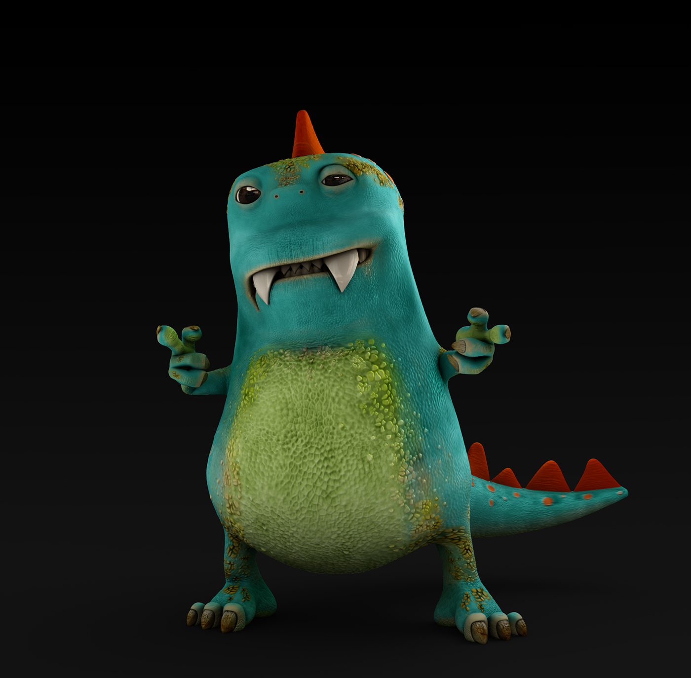 Character 3D dinosaurio cartoon