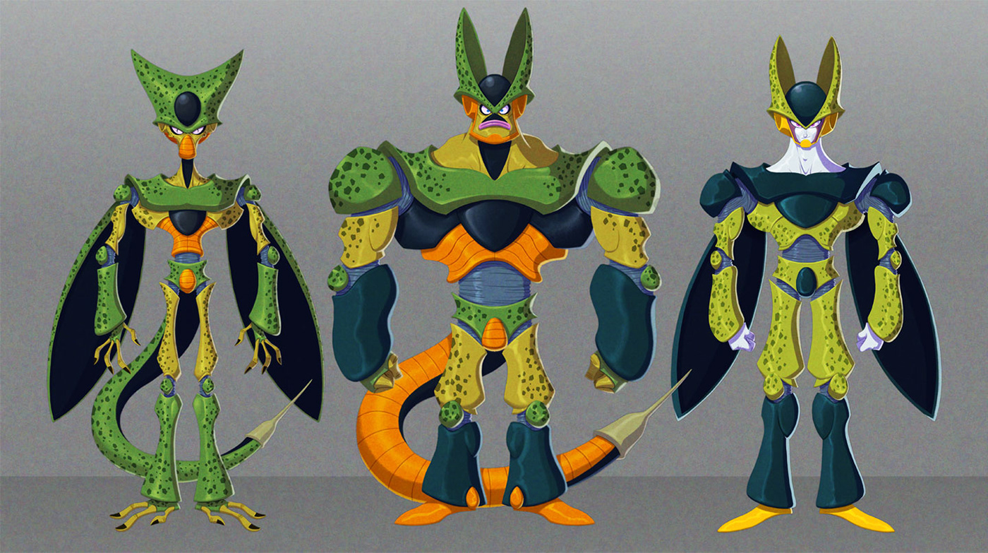 cell-dragon-ball-character-design-on-behance