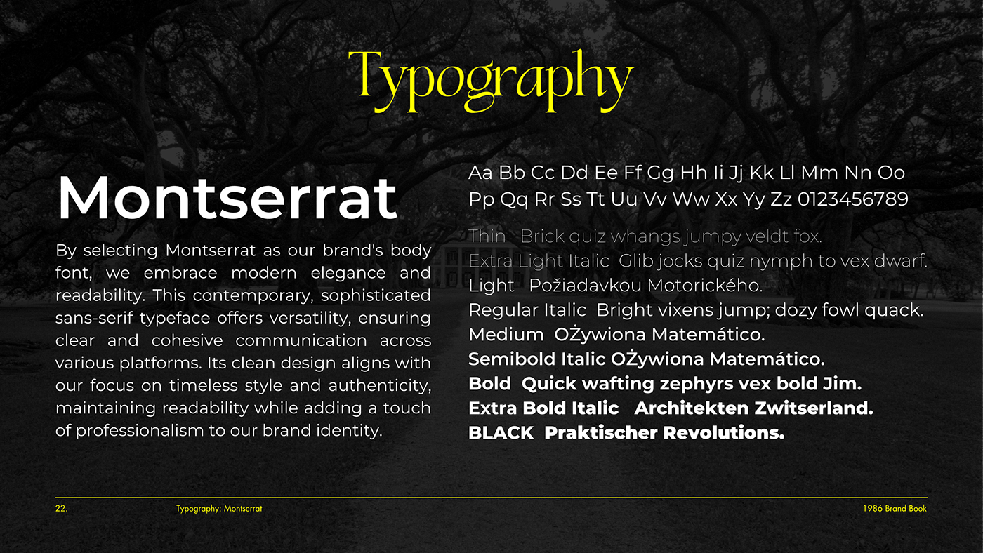 Typography: Brand book