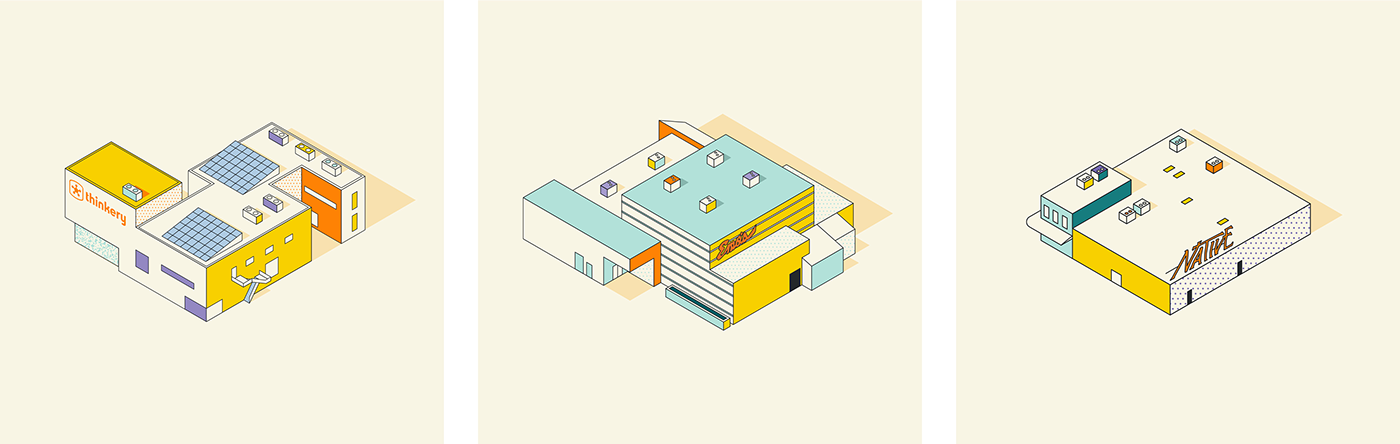 Character design  design graphic ILLUSTRATION  Isometric map maps oracle