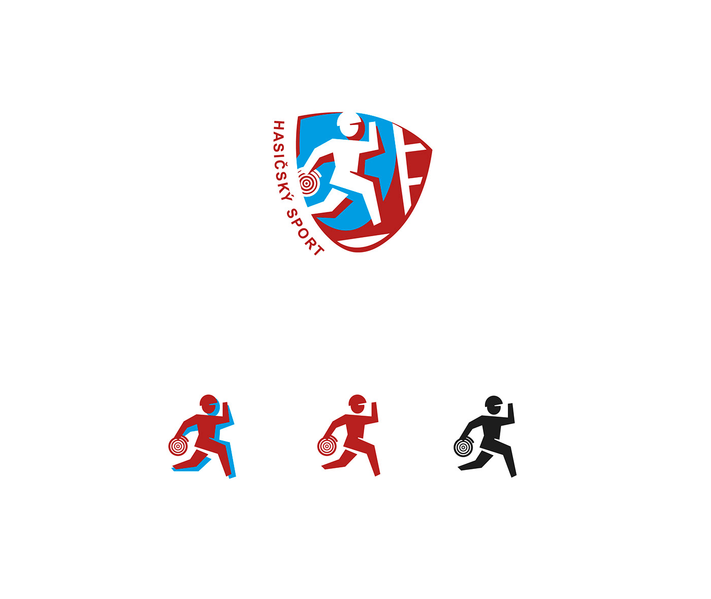 logo Icon Promotion firesport firefighting fireman sport branding  Brand Design rescue