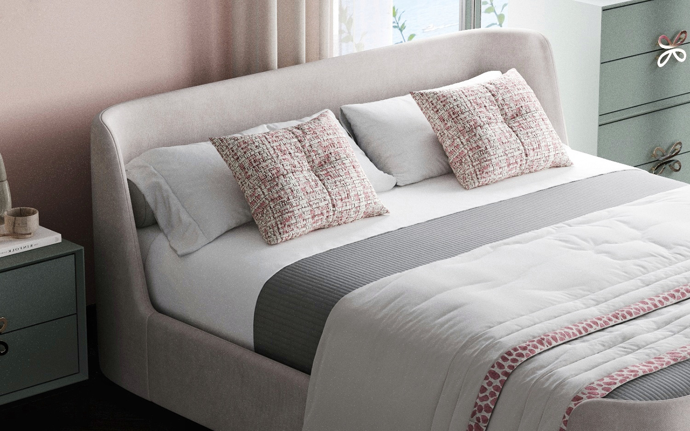 Interior design Render rendering visual visualizer visualization decor bedroom bed livingroom furniture Viray corona corona renderer 3D-max