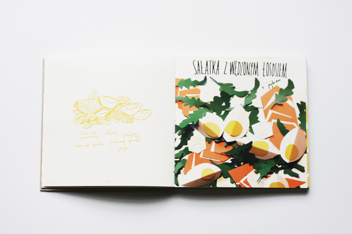 egg cookbook papercut book handmade Food  recipes kitchen