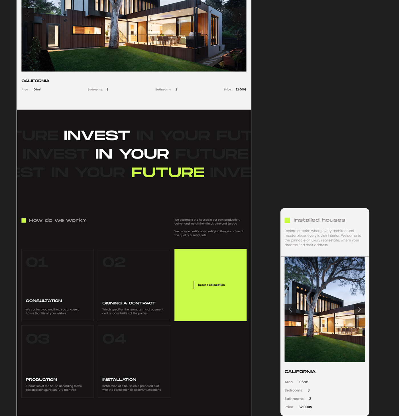 Webflow Website Figma UI/UX building house ui design cms development