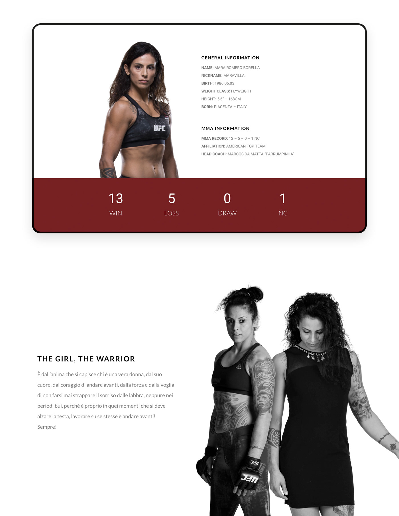 Web Design  Website UFC ui design UI