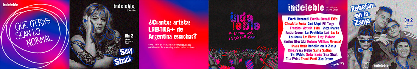 diseño de identidad festival Music Festival LGBT typography   poster merchandise editorial design  identity music