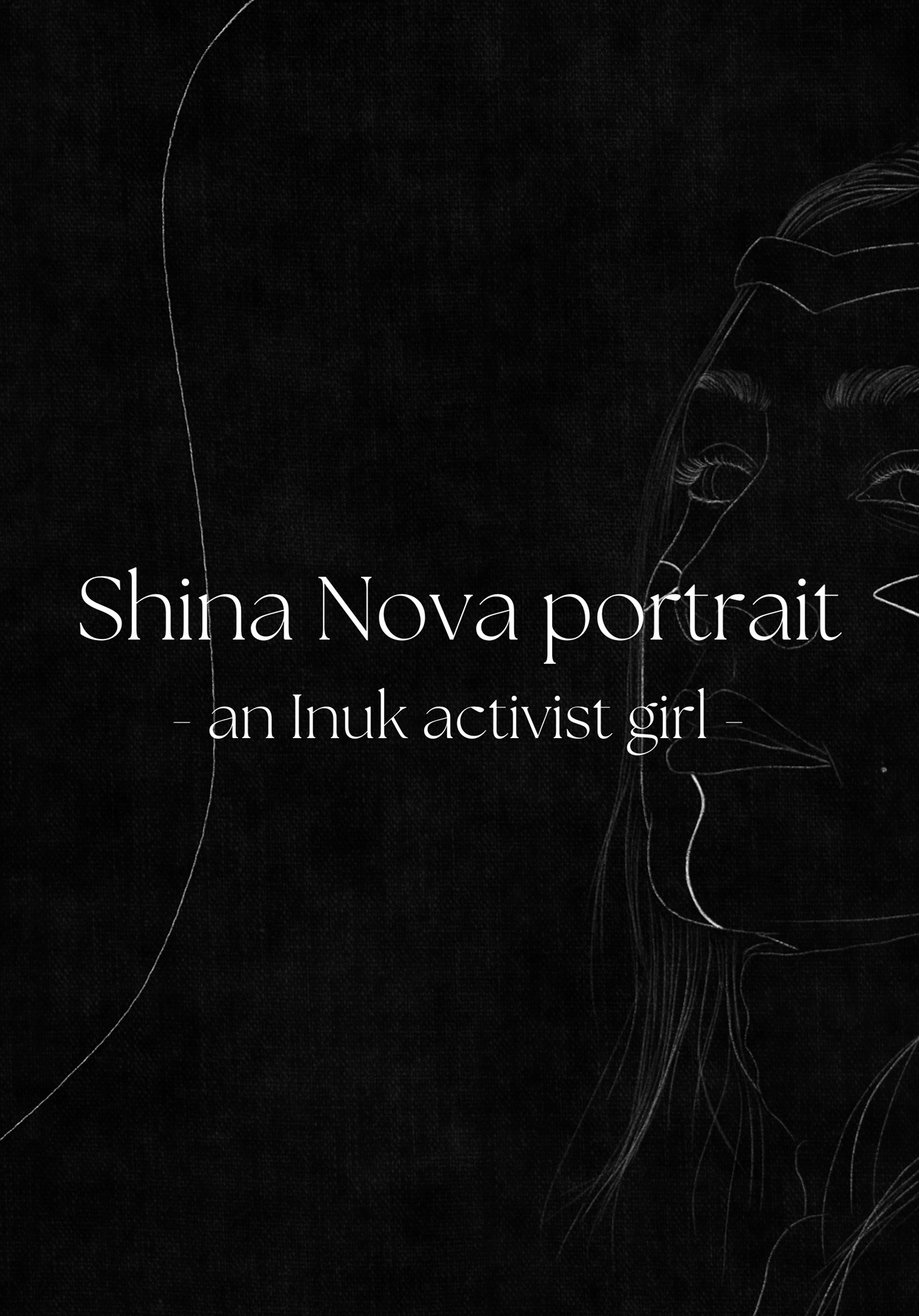 art Digital Art  digital illustration ILLUSTRATION  Inuit portrait PROCREATE ART retrato retrato feminino sketch