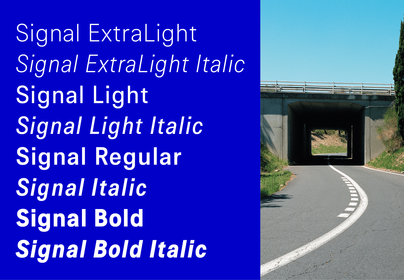 signal font Typeface production type Signage UI highway Interface