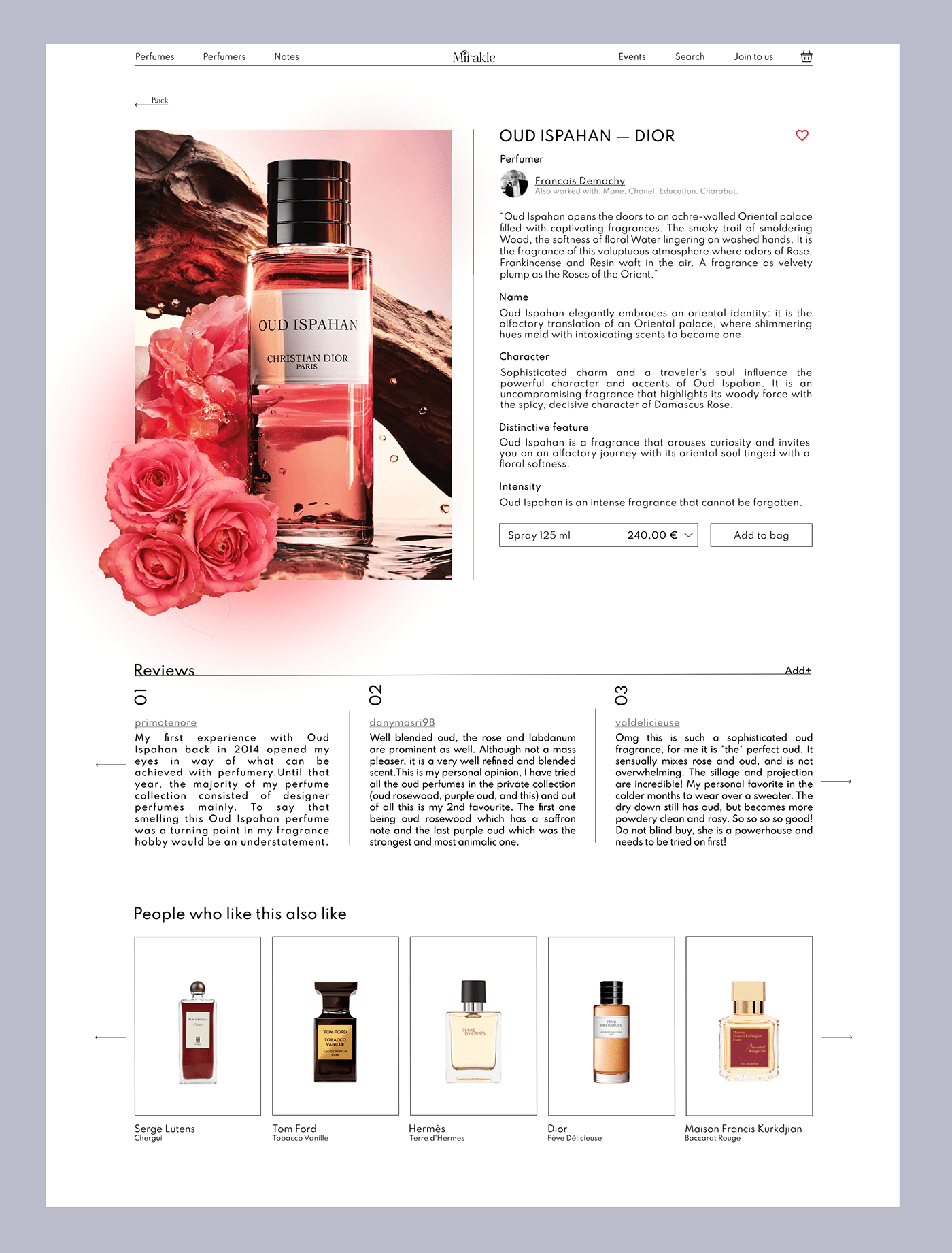 gradient modern online store perfume perfumers Webdesign Website