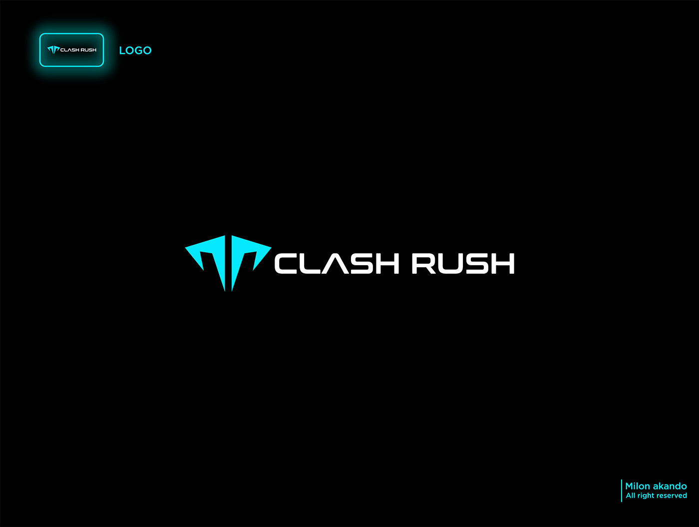 logo logos Gaming Logo game abstract Clash aggressive logo abstract mark clashrush