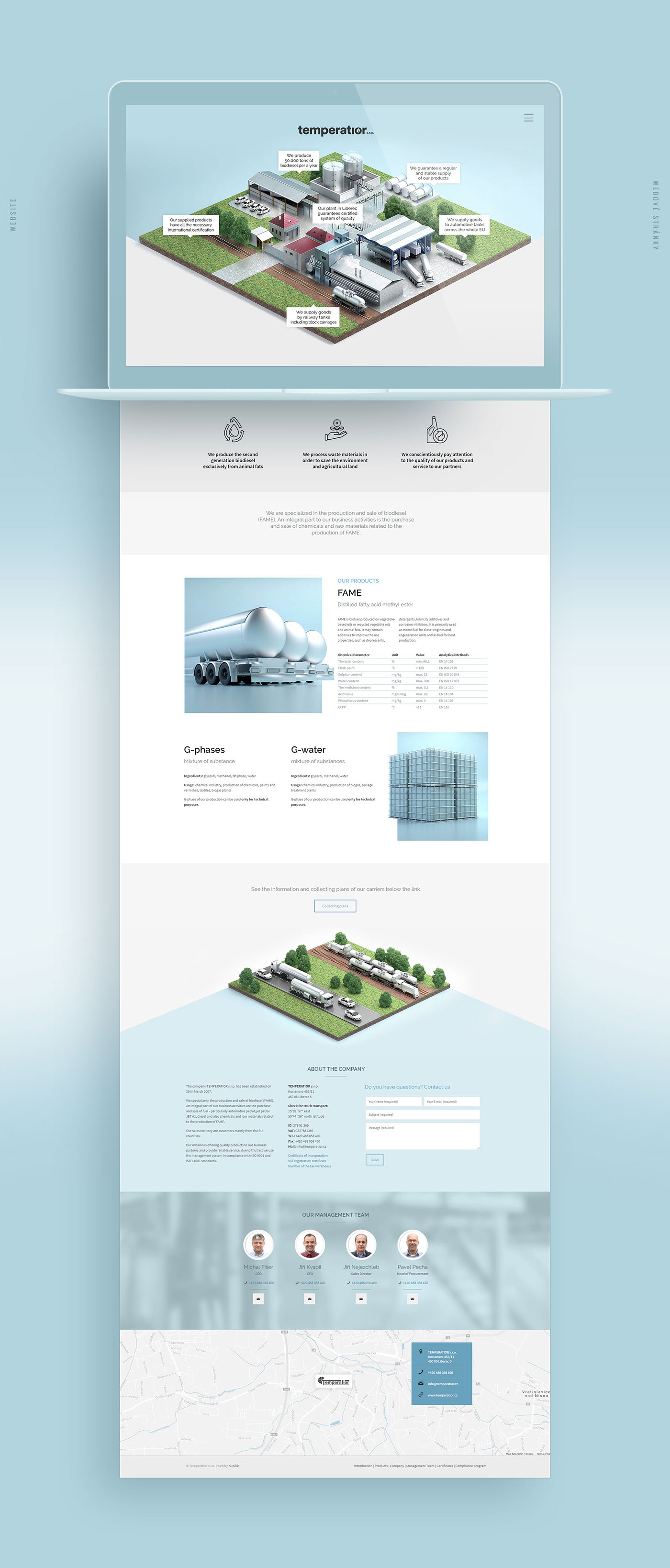 Web Website Plant factory 3D model infographic 3d design