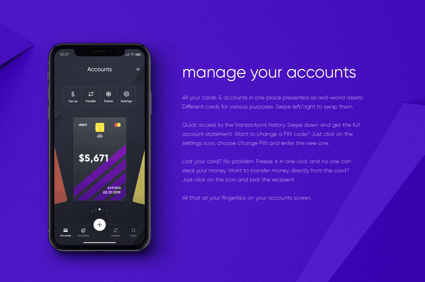 Interface banking Bank app UI ux account money card finance
